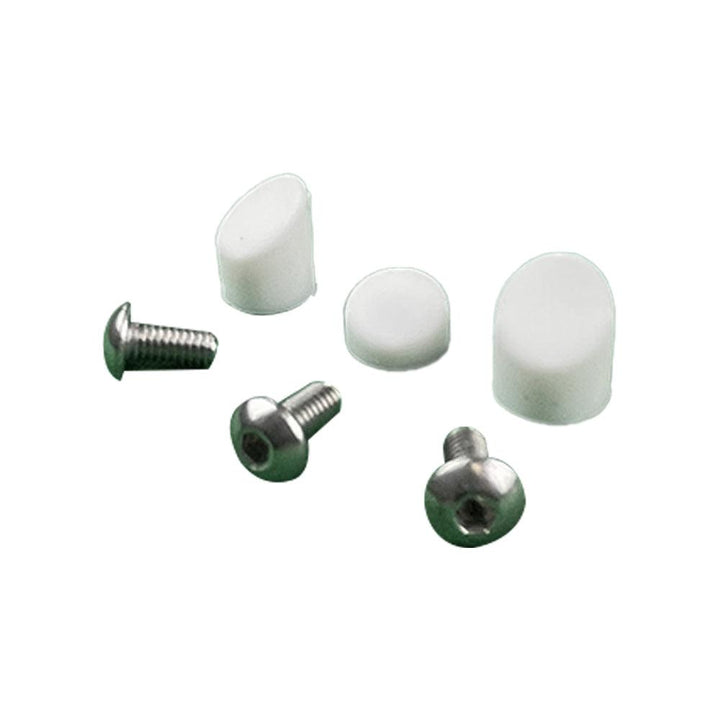 White Mudguard Caps And 3 Stainless Steel Screws Xiaomi M365 & Pro - Lifty Electrics